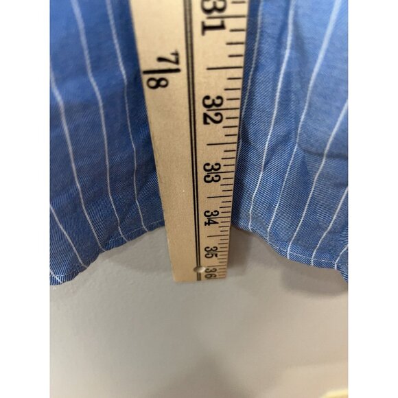 Ralph Lauren‎ Men's Button-Down Shirt, Size 16.5 36/37, Blue/White Striped - Picture 3 of 7
